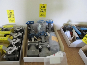 LOT (6) TO INCLUDE: (2) MOTOR, VALVE ACTUATOR TYPE, .67 HORSEPOWER, 460VAC 3 PHASE 60HZ ELEC RATING, 10 FT/LB START TORQUE, 1700 RPM, FB56 FRAME, 2 FT/LB RUN TORQUE, 2.3 NOMINAL AMPS, RH INSULATION CLASS. SHOP ORDER NO. 391520C, SMB-00 T-DRAINS INSTALLED, (4) VALVE, GATE TYPE, 1/2" SIZE, CLASS 800 RATING, CARBON STEEL MATERIAL, SOCKET WELD CONNECTIONS, SA105 SPECIFICATION, BOLTED BONNET STYLE, NON-COBALT TRIM, HANDWHEEL OPERATOR. > ASME SECTION III CLASS 1 > VELAN DESIGN SPEC VNDS-001, PART # W03-2054B-02AA (W-51) LOADING & HANDLING FEE $5-